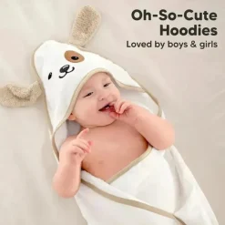 Keababies - Cuddle Baby Hooded Towel, Dog