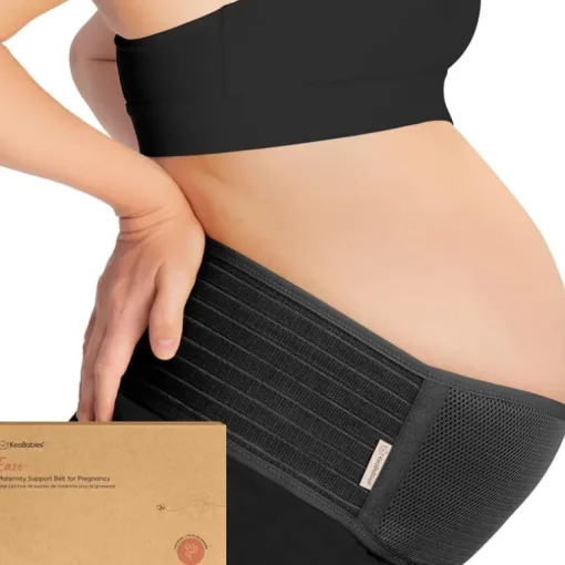 KeaBabies - Maternity Belly Bands for Pregnant Women, Black