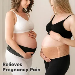 KeaBabies - Maternity Belly Bands for Pregnant Women Beige