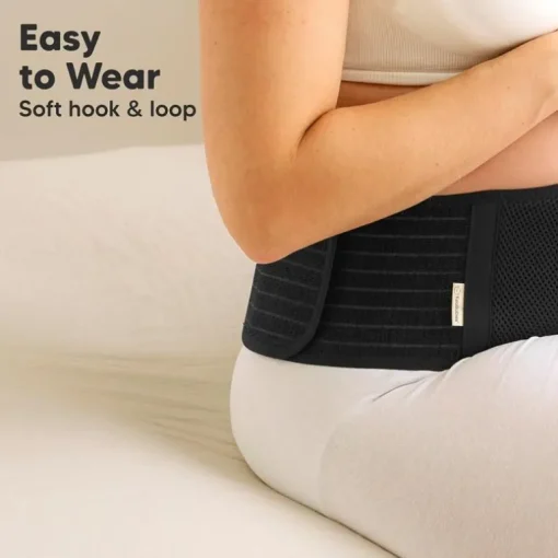 KeaBabies - Maternity Belly Bands for Pregnant Women, Black