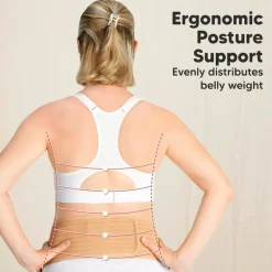 KeaBabies - Maternity Belly Bands for Pregnant Women Beige