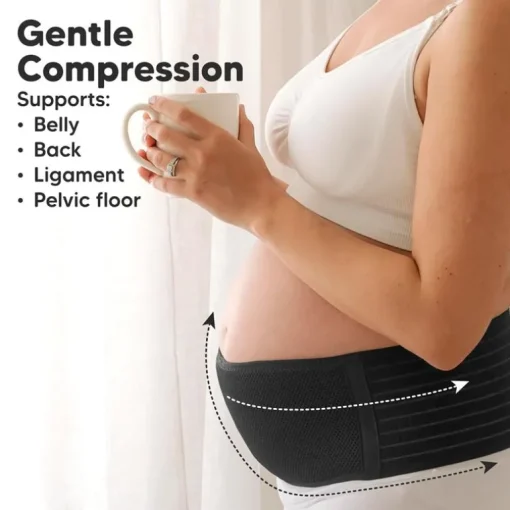 KeaBabies - Maternity Belly Bands for Pregnant Women, Black