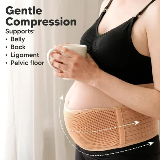 KeaBabies - Maternity Belly Bands for Pregnant Women Beige