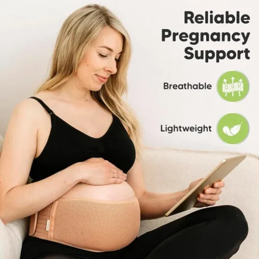 KeaBabies - Maternity Belly Bands for Pregnant Women Beige