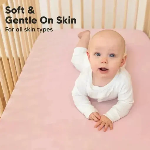 Keababies - 2-Pack Organic Cotton Fitted Crib Sheet, Rose