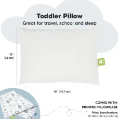 Keababies - 13X18 Toddler Pillow With Pillowcase, Keasafari