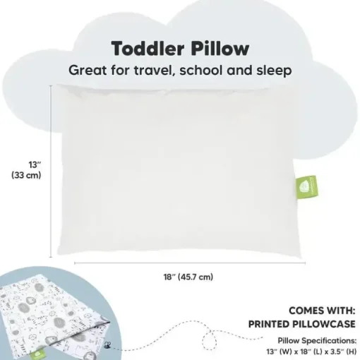 Keababies - 13X18 Toddler Pillow With Pillowcase, Keasafari