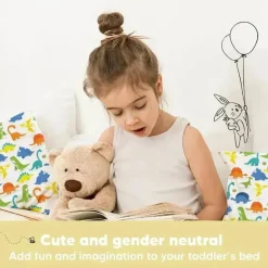 Keababies - 13X18 Toddler Pillow With Pillowcase, Happy Dino