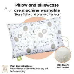 Keababies - 13X18 Toddler Pillow With Pillowcase, Keasafari