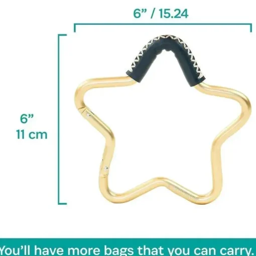 Kidco - Buggy Gear Star Hook da BUGGYGEAR Ouro/Couro Marinho