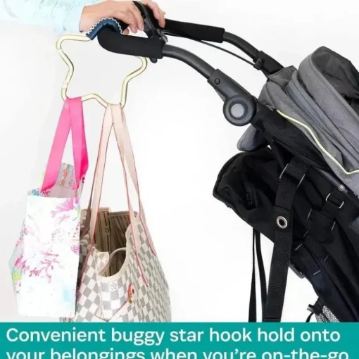 Kidco - Buggy Gear Star Hook da BUGGYGEAR Ouro/Couro Marinho