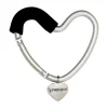 Kidco - BUGGY HEART HOOK da BUGGYGEAR, espuma preta/alumínio prateado
