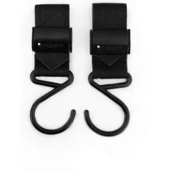 Kidco - Buggygear Premium Anti-Slip Boutique Buggy Hooks, preto fosco, conjunto de 2