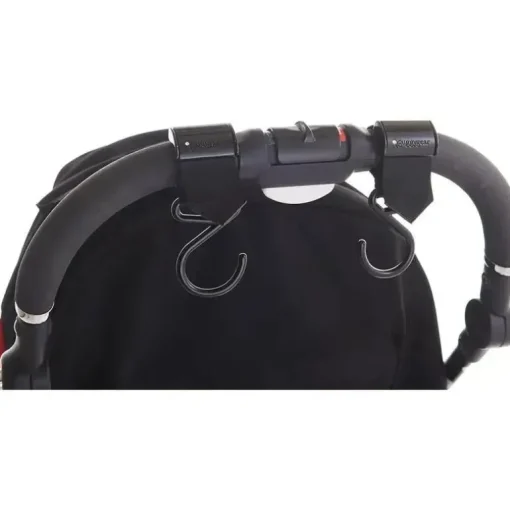Kidco - Buggygear Premium Anti-Slip Boutique Buggy Hooks, preto fosco, conjunto de 2