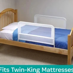 Kidco - Protetor de trilho para cama infantil em malha de 39 polegadas de comprimento, branco