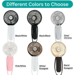 Kidco - Turbofan de 3 velocidades, rosa/branco