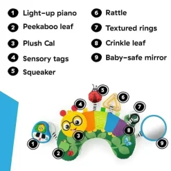 Kids II - Baby Einstein Cal-A-Pillow, Almofada de atividades para a barriga