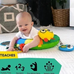 Kids II - Baby Einstein Cal-A-Pillow, Almofada de atividades para a barriga