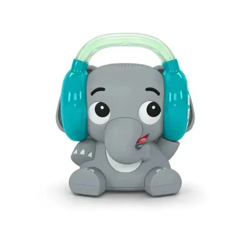 Kids II - Baby Einstein Earl The Elephant Máquina de som de chupeta Bluetooth, luz noturna de música de fluxo