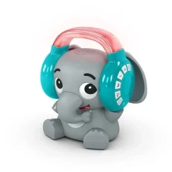 Kids II - Baby Einstein Earl The Elephant Máquina de som de chupeta Bluetooth, luz noturna de música de fluxo