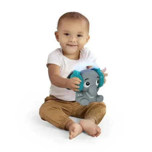 Kids II - Baby Einstein Earl The Elephant Máquina de som de chupeta Bluetooth, luz noturna de música de fluxo