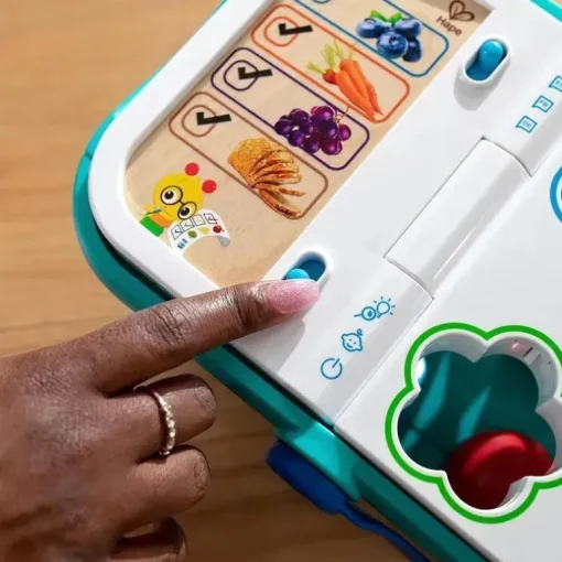 Kids II - Be + Hape Magic Touch Cesta de compras finge comprar brinquedos