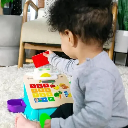 Kids II - Be + Hape Magic Touch Cesta de compras finge comprar brinquedos