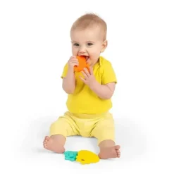 Kids II - Bright Starts Gummy Buddies 3-Pack mordedores texturizados, elefante, leão, macaco