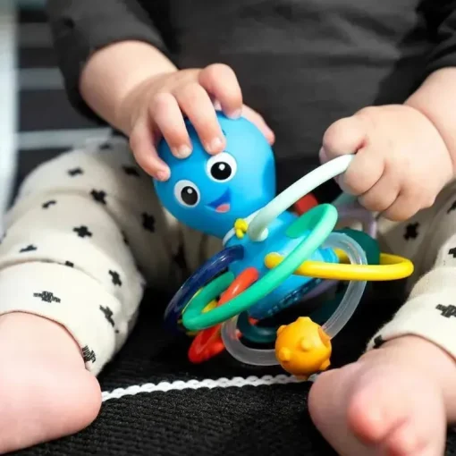 Kids II - Brinquedo e chocalho para mordedor Opus's Shake &amp; Soothe