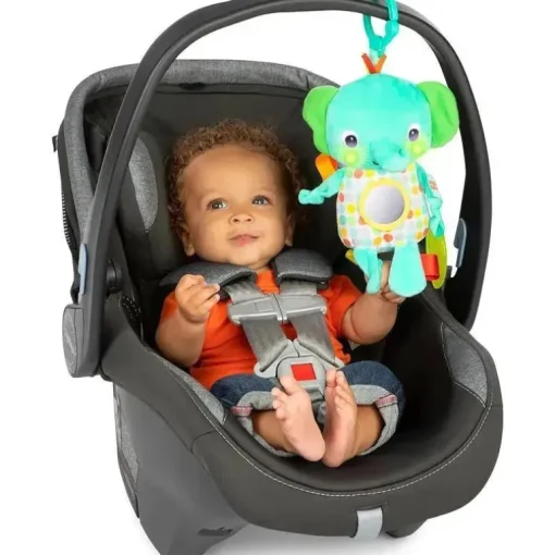 Kids II - Elefante Huggin' Lights Brinquedo musical iluminado para carrinho