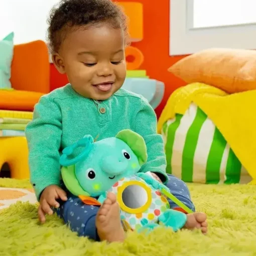 Kids II - Elefante Huggin' Lights Brinquedo musical iluminado para carrinho