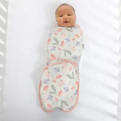 Kids II - 2Pk Ingenuity Farewell Fuss Swaddle, Posy/Floral