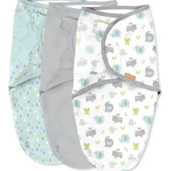 Kids Ii - 3Pk Swaddleme Original Swaddle, Jungle Drops