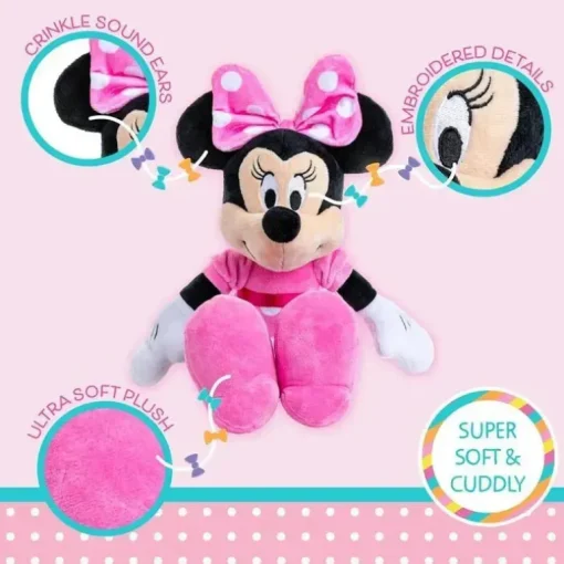 Kids Preferred – Vestido rosa Disney Minnie Mouse 15,5 pelúcia com etiqueta pendurada