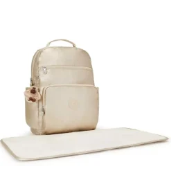 Kipling - So Baby Diaper Bag, Mettalic Gold