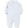 Kissy Kissy - Baby Boy New Beginning Footie com gola, azul