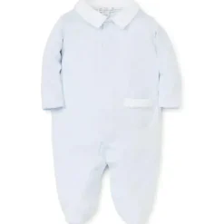 Kissy Kissy - Baby Boy New Beginning Footie com gola, azul