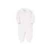 Kissy Kissy - Baby Girl New Beginning Footie com gola, rosa