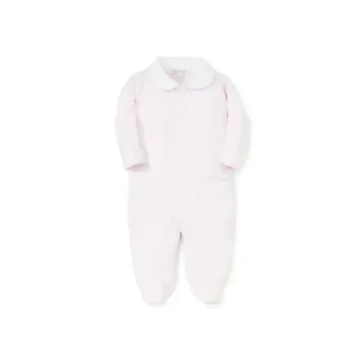 Kissy Kissy - Baby Girl New Beginning Footie com gola, rosa