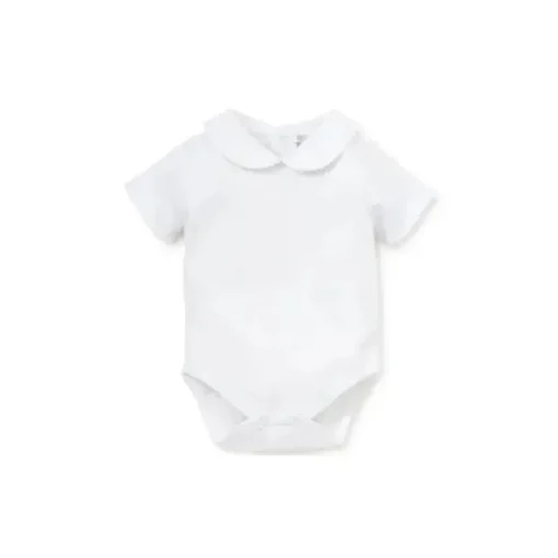 Kissy Kissy - Body manga curta para bebê com gola Bebe, branco