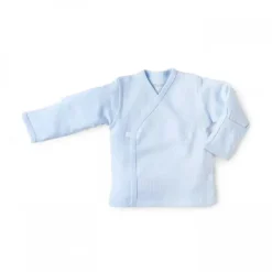 Kissy Kissy - Camiseta Pointelle de manga comprida para bebê menino, azul claro