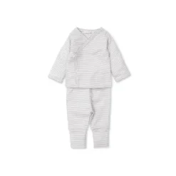Kissy Kissy - Conjunto de calça com pés neutros para bebê, cinza
