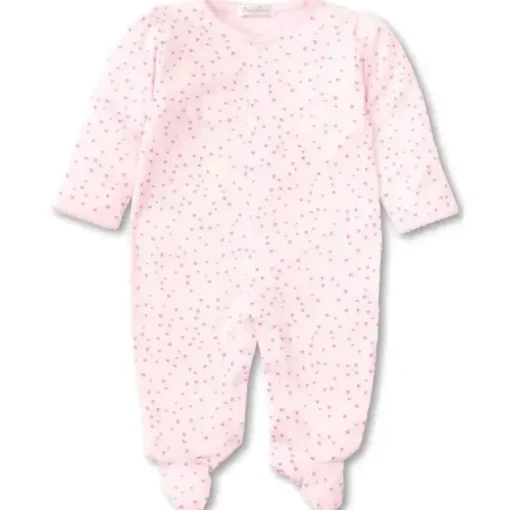 Kissy Kissy - Corações Footie para Bebê Menina, Branco/Rosa