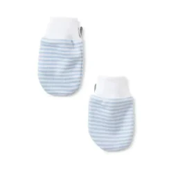 Kissy Kissy - Luvas de listras simples, azul claro