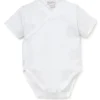Kissy Kissy - Macacão básico manga curta para bebê, branco