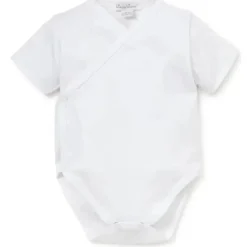 Kissy Kissy - Macacão básico manga curta para bebê, branco