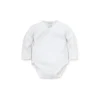 Kissy Kissy - Macacão manga longa básico para bebês, branco
