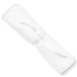 Kissy Kissy - Pano de arroto com estampa de bolinhas para bebês, branco/azul claro