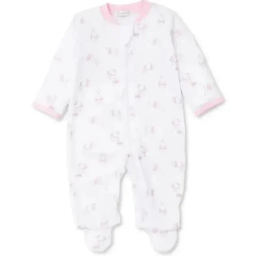 Kissy Kissy - Peppy Pups Zip Footie, Rosa