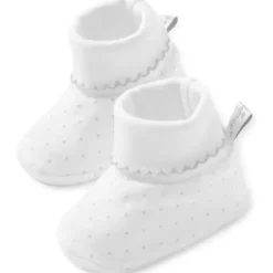 Kissy Kissy - Sapatinhos com estampa de bolinhas, branco/prateado